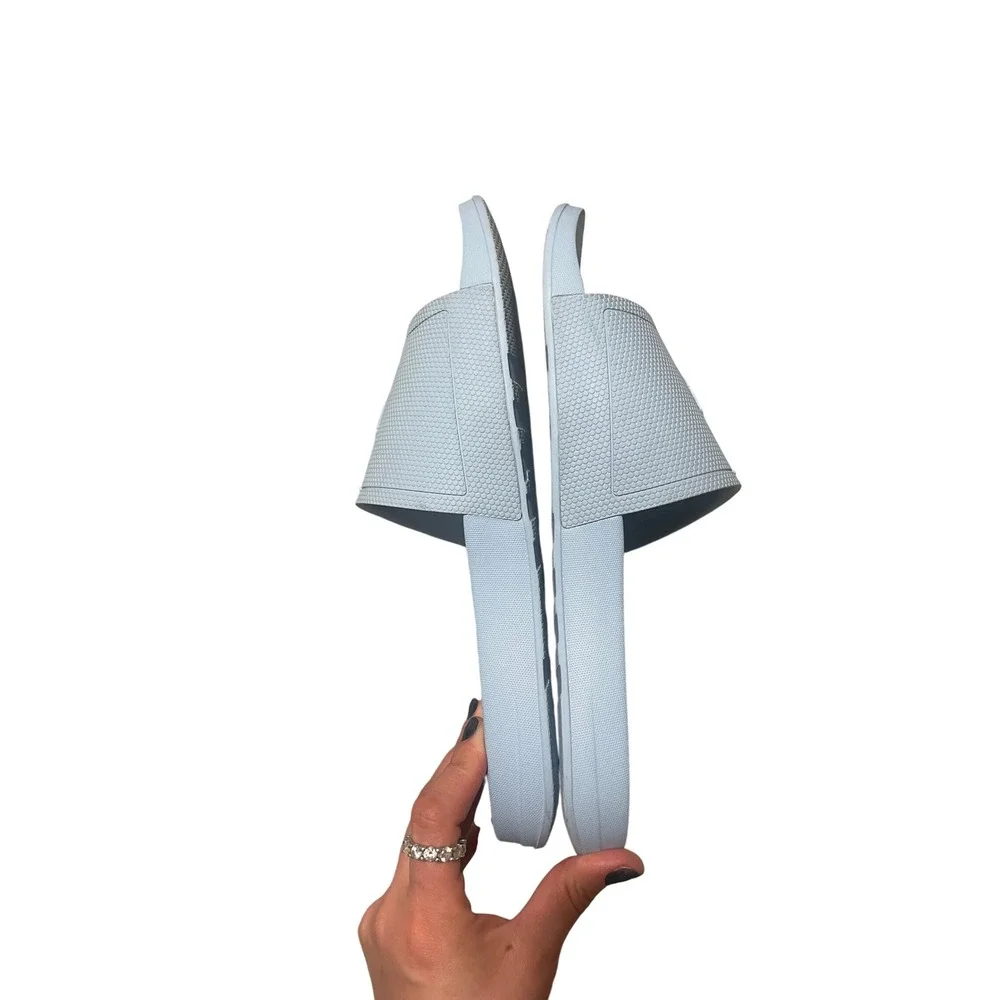 Light Blue Rubber Slides iQushion Ergonomic Size 11 by FitFlop